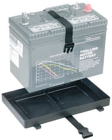 VICASKY Support de Fixation de Batterie avec Boulons de Crochet en J  Support de Batterie en Caoutchouc pour Voiture SUV