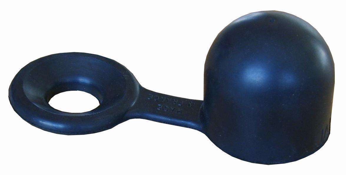 capuchon de protection noir pour attelage de remorque avec anneau de  sécurité pour boule d'attelage
